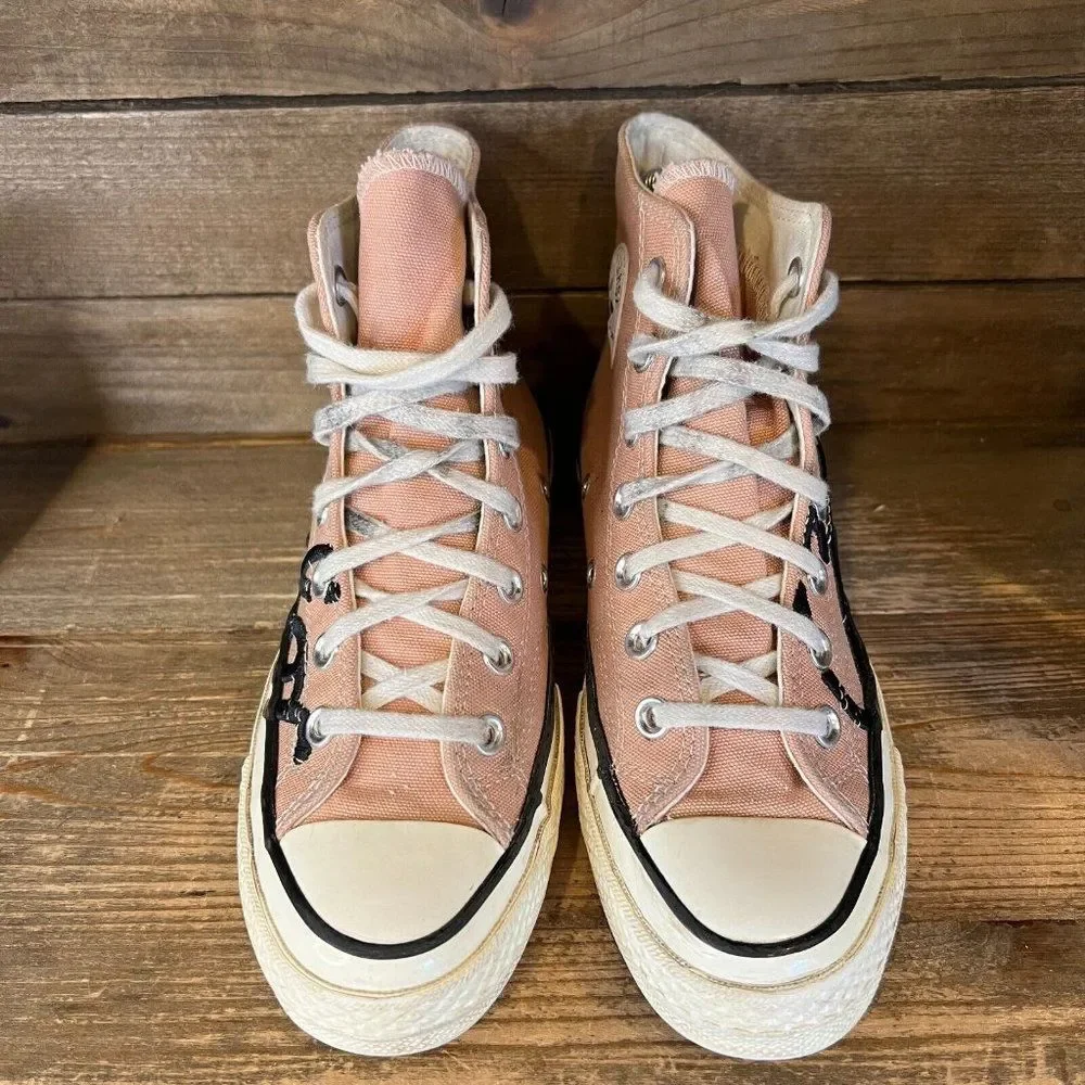 Womens Converse CT 70 Scripted Signature Rose Gold Sneakers Shoes Size 5.5W 3.5M